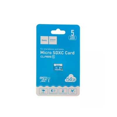 Карта памяти Hoco MicroSD 64Gb Class 10